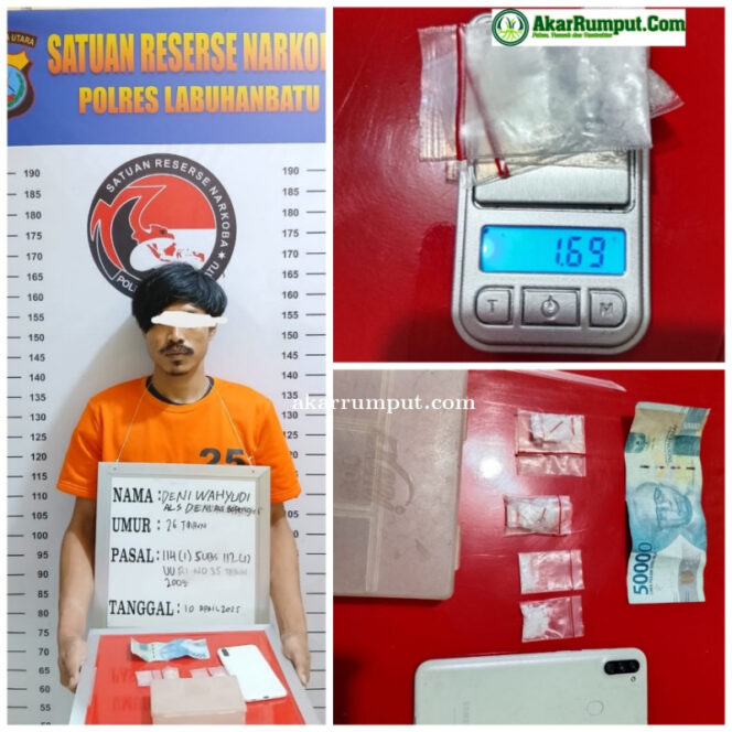 
					DW alias Bopeng 26 Tahun Terduga Pelaku Narkoba beserta barang bukti