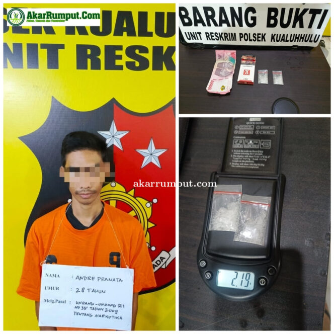 
					Polres Labuhanbatu amankan terduga pelaku narkoba inisial AP 28 tahun warga Desa Ledong Barat Kecamatan Aek Ledong Kabupaten Asahan Rabu 16 April 2025