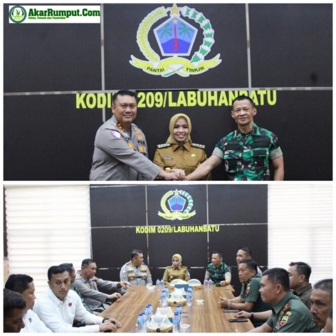 
					Kunjungan kerja  Kapolres Labuhanbatu (Halal Bi Halal) ke Kodim 0209/Labuhanbatu