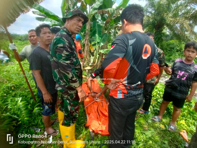 
					Koramil 13/AN, bersama tim gabungan dari Badan Penanggulangan Bencana Daerah (BPBD), Polsek setempat, serta masyarakat berhasil mengevakuasi sesosok mayat yang diduga korban hanyut di aliran Sungai Talihoran Desa Perbaungan Kecamatan Bilah Hulu, Kabupaten Labuhanbatu pada Selasa (22/04/2025)