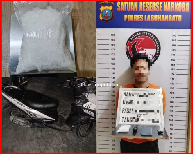 
					Petugas berhasil mengamankan seorang laki-laki berinisial RR alias Kiting (27 tahun), warga Lingga Tiga 1, Desa Lingga Tiga, Kecamatan Bilah Hulu, Kabupaten Labuhanbatu beserta barang bukti