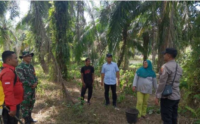 
					Babinsa Koramil 12/LP Serda Fahrul Rozi Rambe, bersama tim gabungan patroli terpadu Karhutla melaksanakan patroli ke areal perkebunan warga di Desa Parimburan Kecamatan Sungai Kanan Kabupaten Labuhanbatu Selatan, Kamis (05/06/2025)