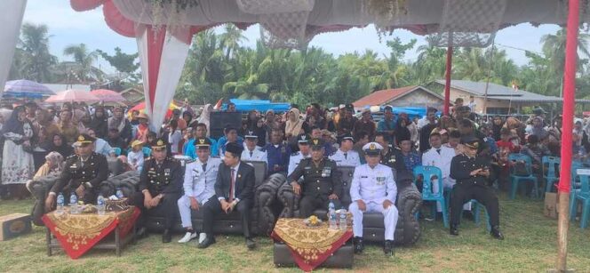 
					Tuud Koramil 03/SB Bersama 4 Orang Anggota Hadiri Upacara Hut ke-80 RI di Tingkat Kecamatan