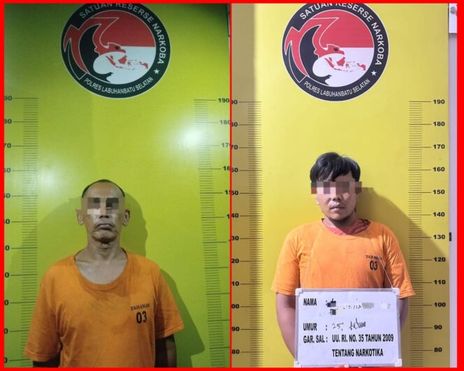 
					Terduga tersangka AA alias P (25)  dan SRN alias S (49) 