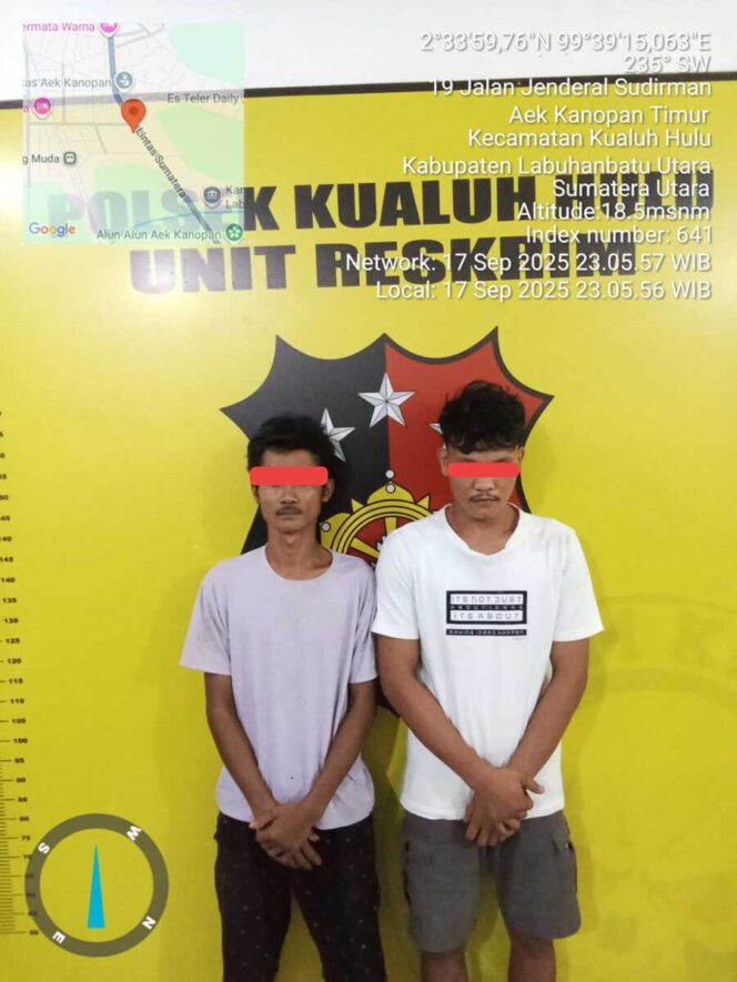 
					Kedua pelaku Rio Fadli Sianturi (25) dan Sukri Sanjaya alias Kiki (28)