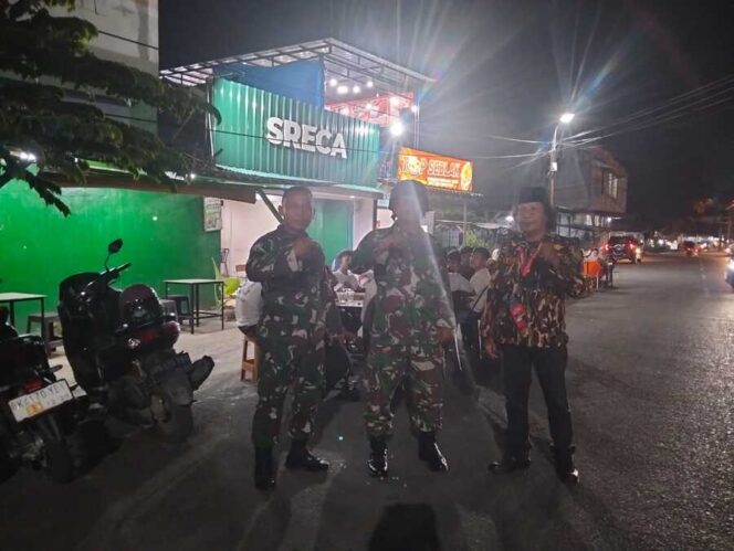 
					Koramil 08/RP bersama FKPPI menggelar patroli gabungan di wilayah Kecamatan Rantau Utara, Kamis (25/09/2025)