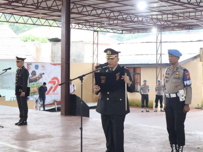 
					Peringatan Hari Kesaktian Pancasila Upacara dipimpin langsung Kapolres Labuhanbatu, AKBP Choky Sentosa Meliala, S.I.K., S.H., M.H., Rabu (01/10/2025)