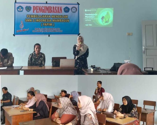 
					Fasilitator paparkan materi kepada para peserta Guru, Rabu (24/09/2025) 
