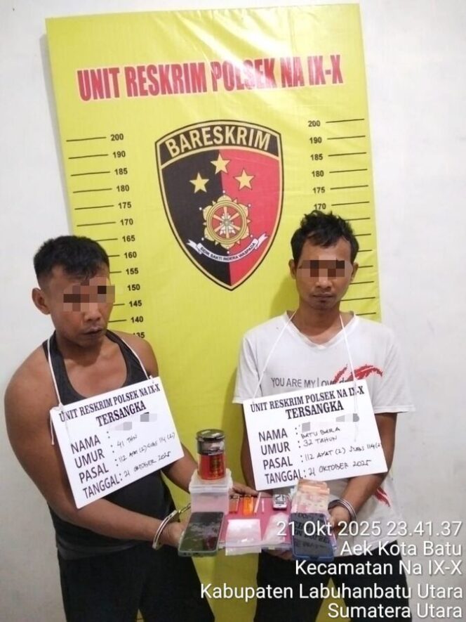 
					Dua dari empat tersangka berinisial DP (32) dan MR (41) 