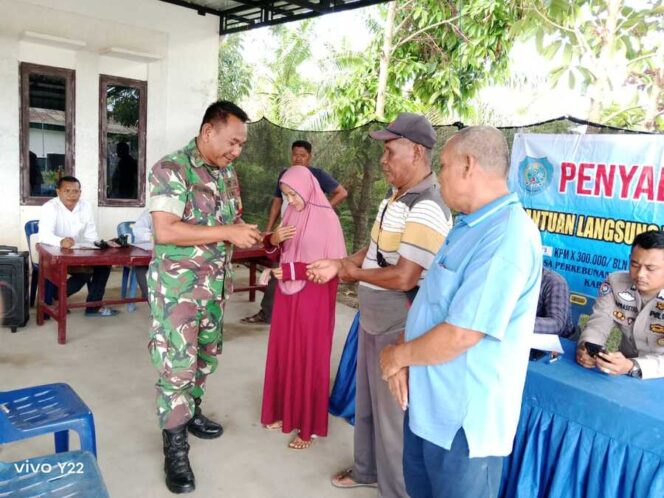 
					Babinsa Koramil 09/NL Peltu Muhammad Hakim hadiri BLT-DD Desa Perkebunan Bilah