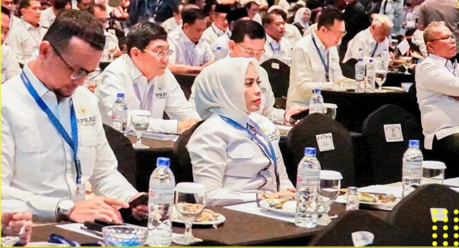 
					Bupati Labuhanbatu dr. Hj. Maya Hasmita, Sp.OG, MKM, menghadiri pembukaan Rapat Rakornas Apkasi di Ballroom Aston Hotel, Kota Batam, Kepulauan Riau, Senin (19/01/2026)