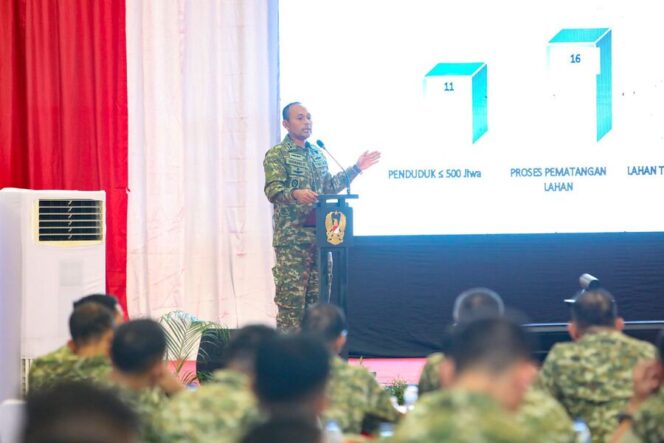 
					Komandan Kodim 0209/Labuhanbatu, Letkol Kav Hanung Kaptiaji, S.Sos., M.I.P., memaparkan perkembangan program KDKMP wilayah Labuhanbatu Raya di hadapan Wakil Panglima TNI, Jenderal TNI Tandyo Budi Revita, Kamis (05/02/2026)