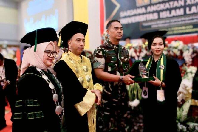 
					Pasi Pers Kapten Caj Irwanto mewakili Dandim 0209/Labuhanbatu Letkol Kav Hanung Kaptiaji, S.Sos., M.I.P. menghadiri wisuda Sarjana Strata-1 Angkatan XIX Tahun Akademik 2026 yang digelar Universitas Islam Labuhanbatu (UNISLA) di Ballroom Suzuya Rantauprapat, Sabtu (14/02/2026)