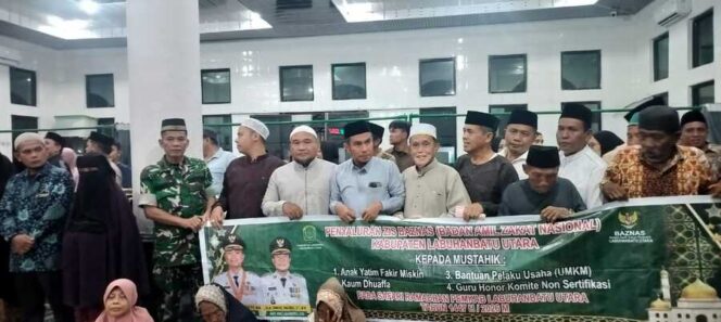 
					Safari Ramadhan 1447 H yang diselenggarakan Pemerintah Kabupaten Labuhanbatu Utara di Masjid Raudhatul Jannah, Desa Damuli Kebun, Kecamatan Kualuh Selatan, Selasa (24/2/2026)
