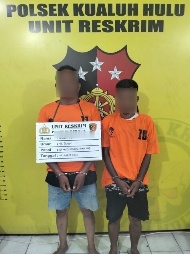 
					Terduga pelaku IH (47) dan AS (41) 