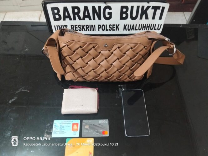 
					Barang bukti yang berhasil diamankan