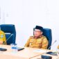 Wakil Bupati Labuhanbatu, H. Jamri ST, mengikuti Rapat Koordinasi strategis bersama Kementerian Dalam Negeri secara virtual dari Ruang Rapat Bupati, Senin (06/04/2026)