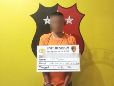 Salah satu terduga pelaku seorang pria berinisial A.S.S (27) berhasil diamankan tanpa perlawanan