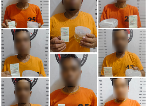 Para terduga pelaku berinisial S.R (50), D.H.H (50), A.M.H (38), S.Rt (36), S.Rg (44), P.A.R (26), A.S.H (44), serta R.N (48), yang berhasil diamankan