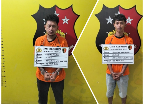 Para terduga pelaku berinisial D.T.N (31) dan A.D.P (22)