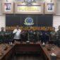 Dandim 0209/Labuhanbatu Letkol Kav Hanung Kaptiaji menerima kunjungan Kajari Labuhanbatu Selatan Alexander Zaldi sebagai langkah mempererat kolaborasi antarinstansi