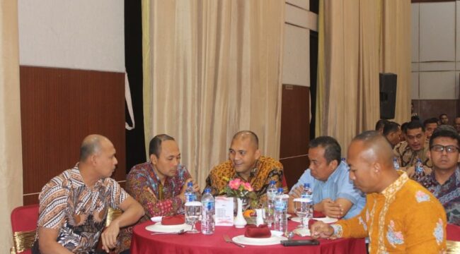 Dandim 0209/Labuhanbatu Letkol Kav Hanung Kaptiaji menghadiri pisah sambut Dandim 0207/Simalungun sebagai wujud kebersamaan dan sinergi antar satuan TNI AD