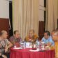 Dandim 0209/Labuhanbatu Letkol Kav Hanung Kaptiaji menghadiri pisah sambut Dandim 0207/Simalungun sebagai wujud kebersamaan dan sinergi antar satuan TNI AD