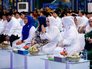 Bupati Labuhanbatu dr. Hj. Maya Hasmita, Sp.OG., MKM menghadiri pembukaan MTQ ke-40 Provinsi Sumatera Utara Tahun 2026 di Deli Serdang