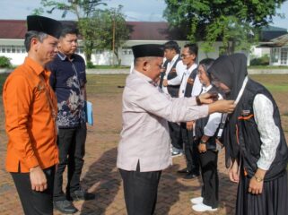 Wakil Bupati Labuhanbatu H. Jamri memimpin Apel Siaga Sensus Ekonomi 2026 sebagai tanda dimulainya pendataan seluruh unit usaha di Kabupaten Labuhanbatu