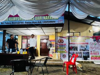 Posko Kampung Bebas Narkoba di Padang Matinggi