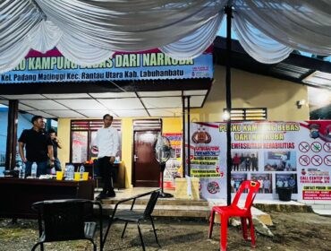Posko Kampung Bebas Narkoba di Padang Matinggi