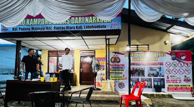 Posko Kampung Bebas Narkoba di Padang Matinggi
