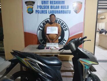 Personel Polsek Bilah Hulu berhasil mengamankan seorang pria yang diduga membawa narkotika jenis sabu seberat 10,57 gram 
