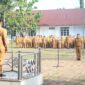 Apel Gabungan Aparatur Sipil Negara (ASN) Pemerintah Kabupaten Labuhanbatu di Lapangan BKPP, Senin (07/07/2025)