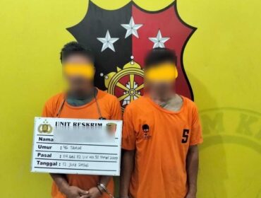 Para terduga pelaku yang berhasil diamankan