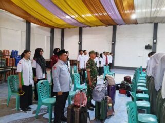 Pembukaan kegiatan berlangsung di Aula Anugerah Hotel, Rabu (05/08/2026). Komando Rayon Militer (Koramil) 01/Aek Kanopan Kodim 0209/Labuhanbatu turut hadir dalam upacara penerimaan peserta