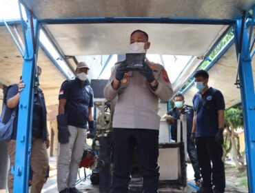 Mewakili Kapolres Labuhanbatu AKBP Wahyu Endrajaya, S.I.K., M.Si. pemusnahan dipimpin Wakapolres Labuhanbatu Kompol P.S. Simbolon, S.H. 