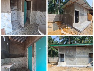 Pembangunan fasilitas MCK Gereja GKPI melalui program TMMD ke-130 Kodim 0209/Labuhanbatu di Desa Aek Batu, Kecamatan Torgamba