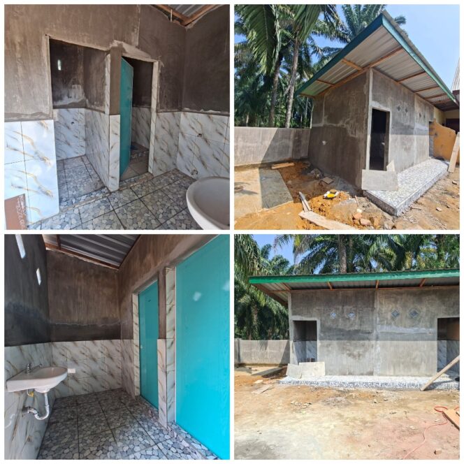 
					Pembangunan fasilitas MCK Gereja GKPI melalui program TMMD ke-130 Kodim 0209/Labuhanbatu di Desa Aek Batu, Kecamatan Torgamba