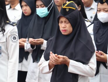 Suasana apel pagi bersama jajaran pegawai dan petugas Balai Pemasyarakatan (Bapas), Selasa (27/10/2026)