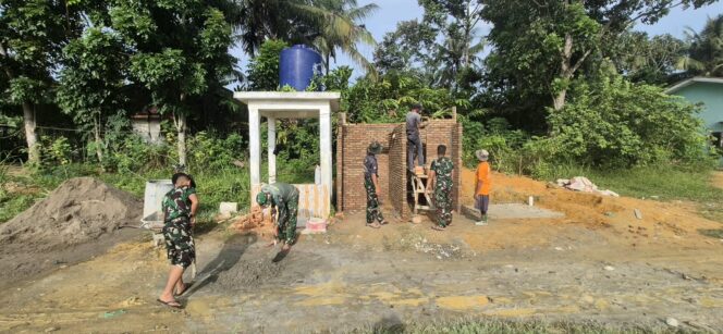 
					Kodim 0209/LB Bangun MCK TMMD ke-130, Warga Aek Batu Segera Nikmati Fasilitas Sanitasi